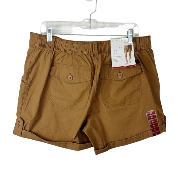 Sanctuary Social Standard Women's XL Hero Utility Short Brown Convertible NWT - Picture 3 of 14